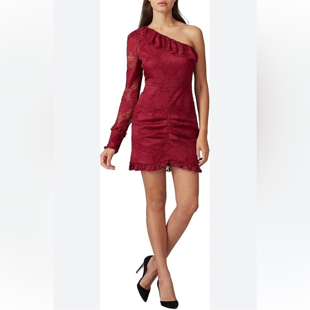 EUC Alexis Laced Llana Lace One Shoulder Dress